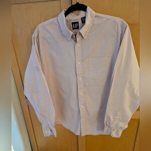 GAP Men's Casual Checkered Shirt - Red and White